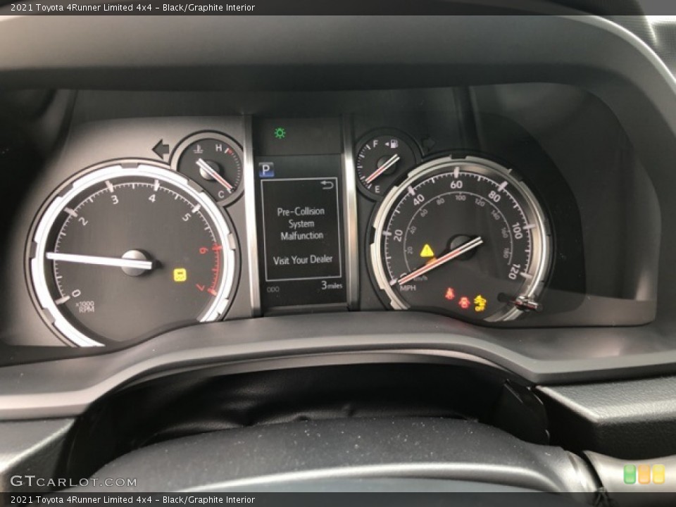 Black/Graphite Interior Gauges for the 2021 Toyota 4Runner Limited 4x4 #139707756