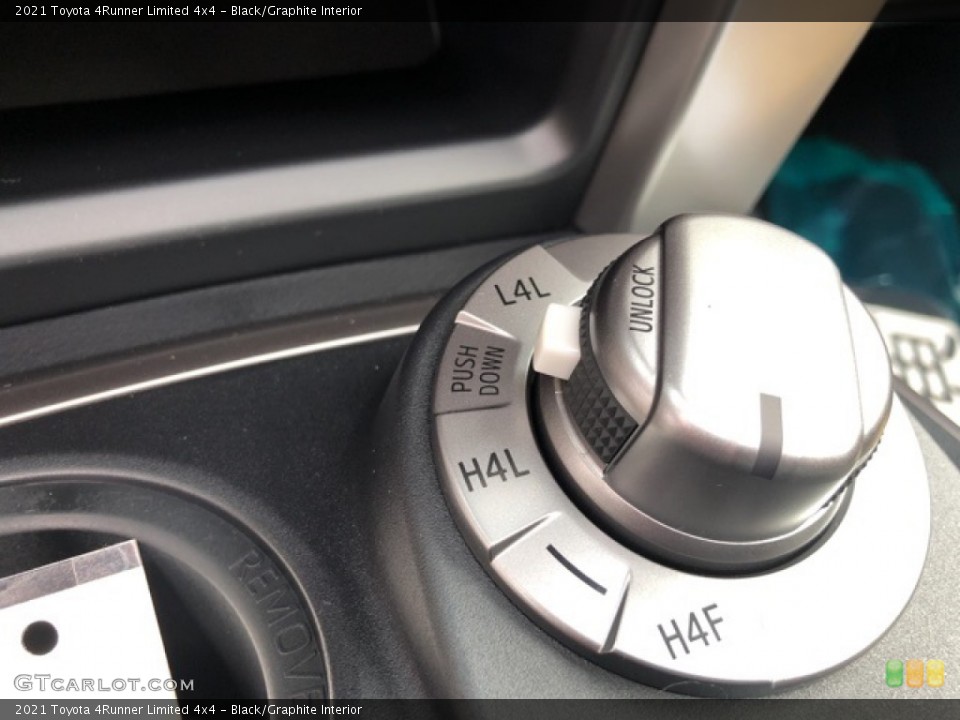 Black/Graphite Interior Controls for the 2021 Toyota 4Runner Limited 4x4 #139707786