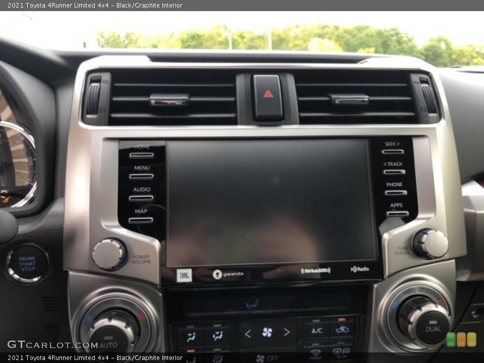 Black/Graphite Interior Controls for the 2021 Toyota 4Runner Limited 4x4 #139707810
