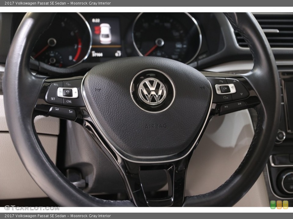 Moonrock Gray Interior Steering Wheel for the 2017 Volkswagen Passat SE Sedan #139710715
