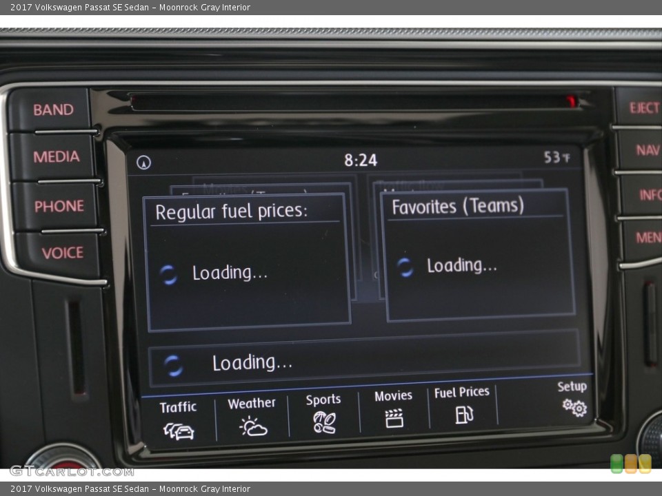 Moonrock Gray Interior Controls for the 2017 Volkswagen Passat SE Sedan #139710883