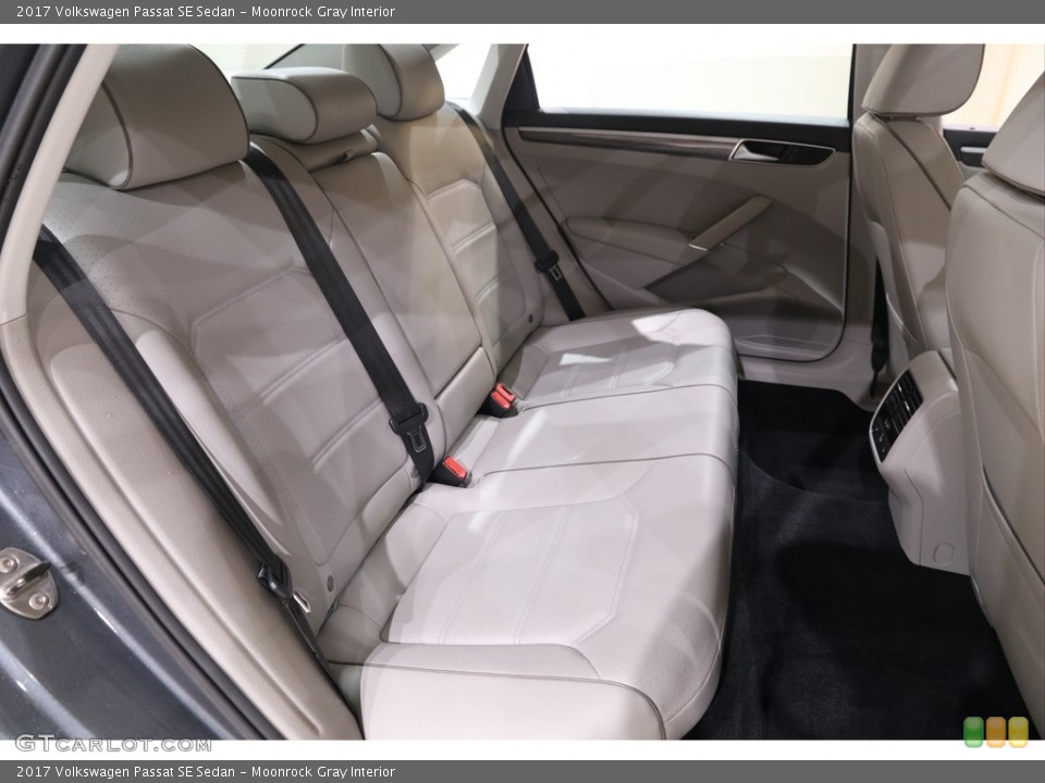 Moonrock Gray Interior Rear Seat for the 2017 Volkswagen Passat SE Sedan #139710961