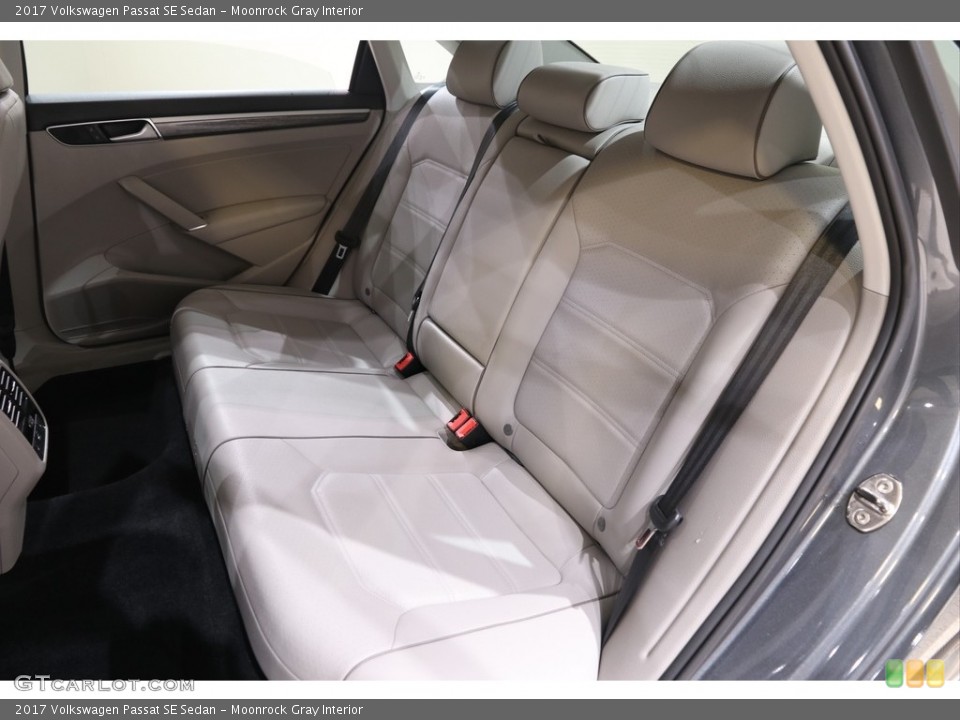 Moonrock Gray Interior Rear Seat for the 2017 Volkswagen Passat SE Sedan #139710976