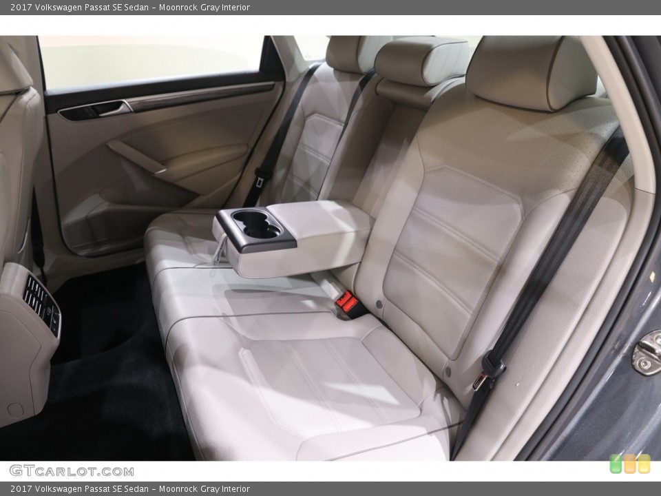 Moonrock Gray Interior Rear Seat for the 2017 Volkswagen Passat SE Sedan #139711006