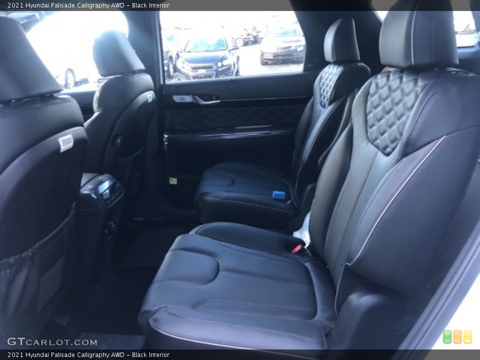 Black Interior Rear Seat for the 2021 Hyundai Palisade Calligraphy AWD #139711324