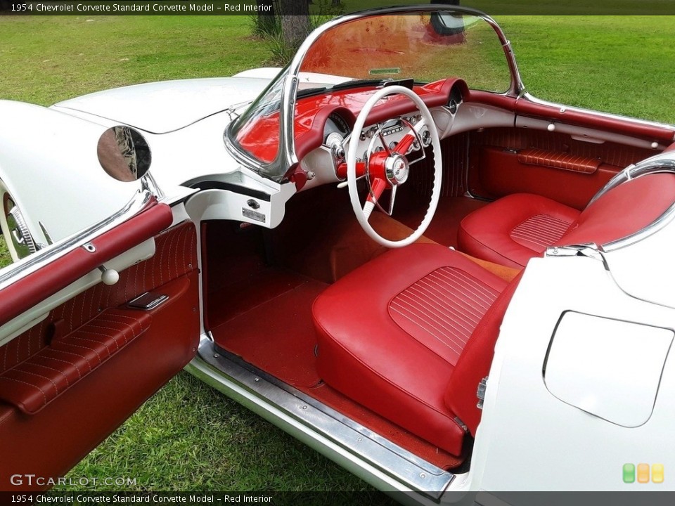 Red Interior Photo for the 1954 Chevrolet Corvette  #139712026
