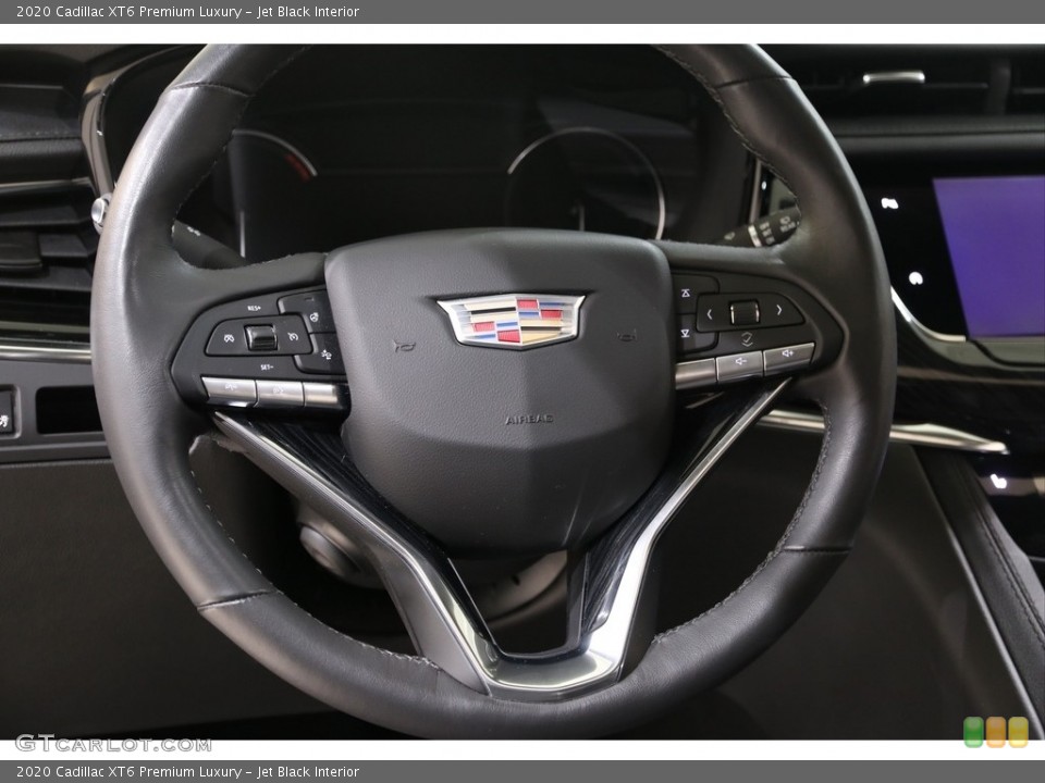 Jet Black Interior Steering Wheel for the 2020 Cadillac XT6 Premium Luxury #139713796