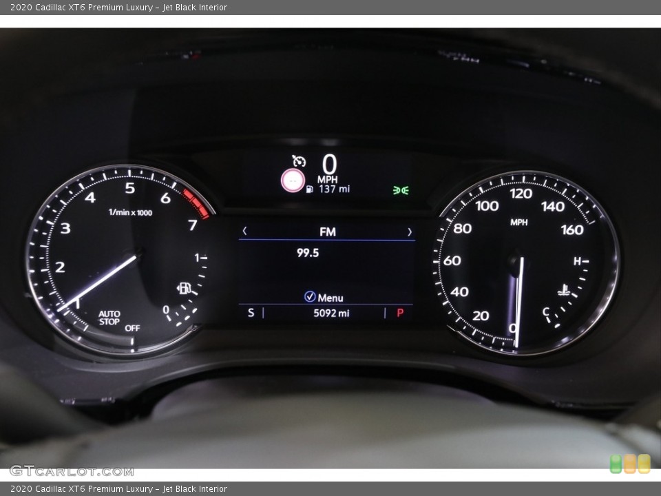 Jet Black Interior Gauges for the 2020 Cadillac XT6 Premium Luxury #139713814