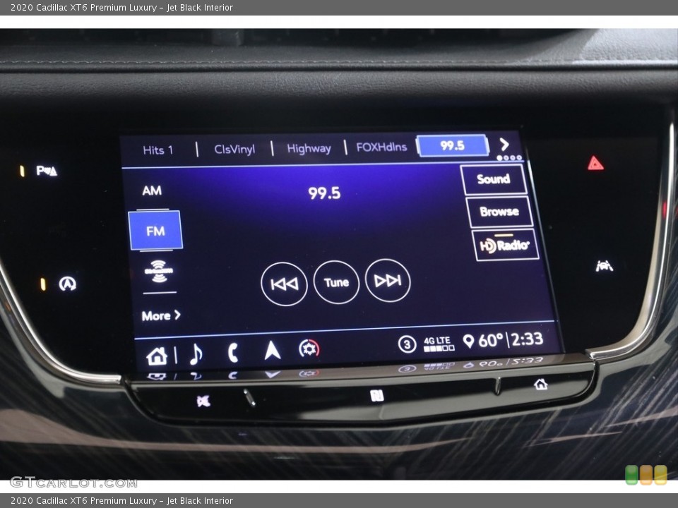 Jet Black Interior Controls for the 2020 Cadillac XT6 Premium Luxury #139713856