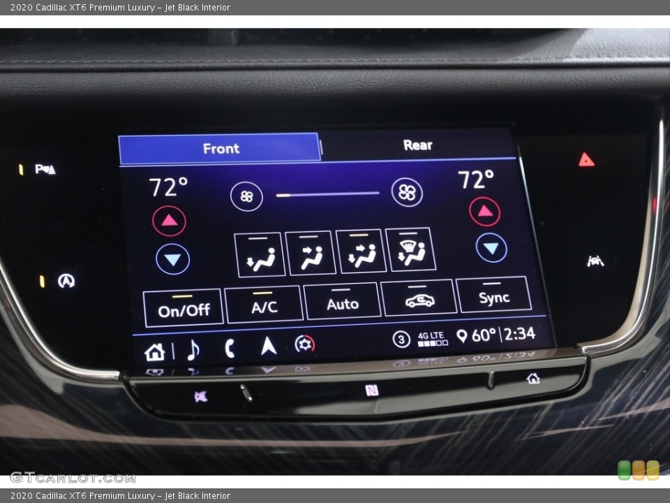 Jet Black Interior Controls for the 2020 Cadillac XT6 Premium Luxury #139713922