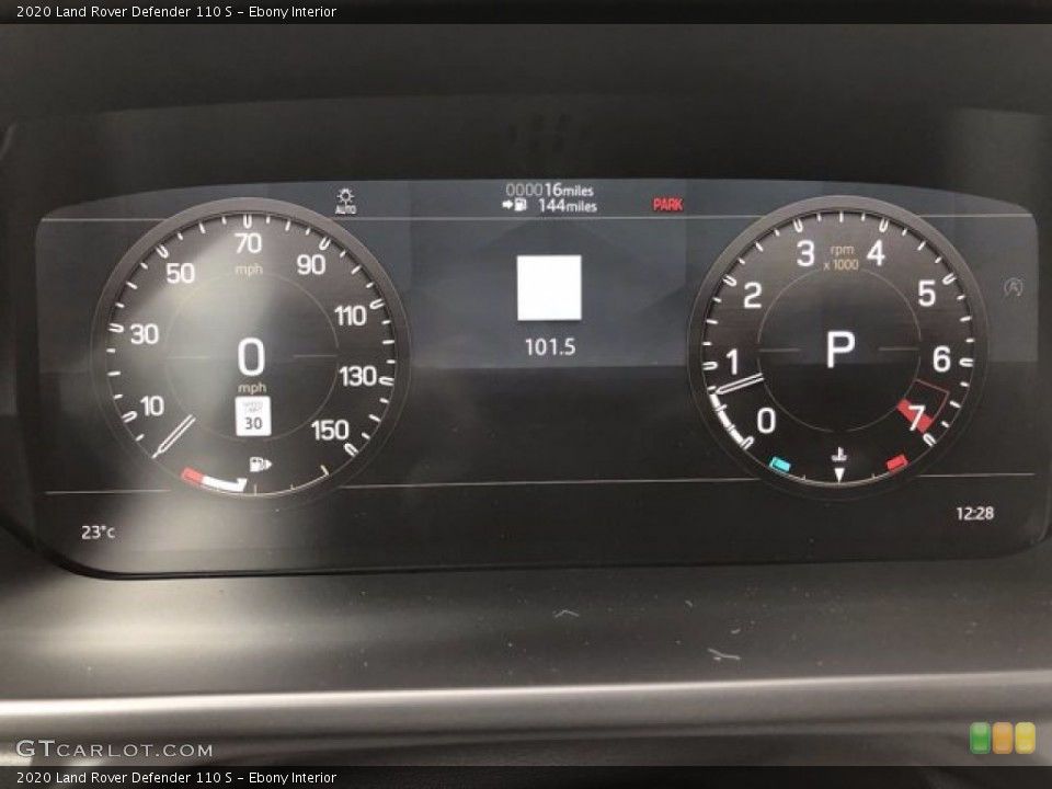 Ebony Interior Gauges for the 2020 Land Rover Defender 110 S #139718110