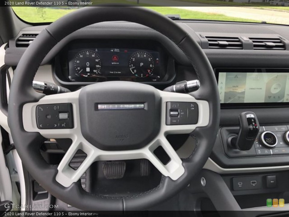 Ebony Interior Steering Wheel for the 2020 Land Rover Defender 110 S #139718119