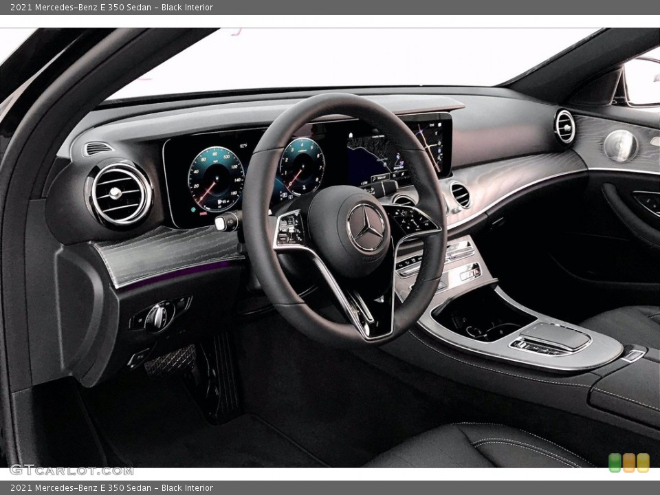 Black Interior Dashboard for the 2021 Mercedes-Benz E 350 Sedan #139720228