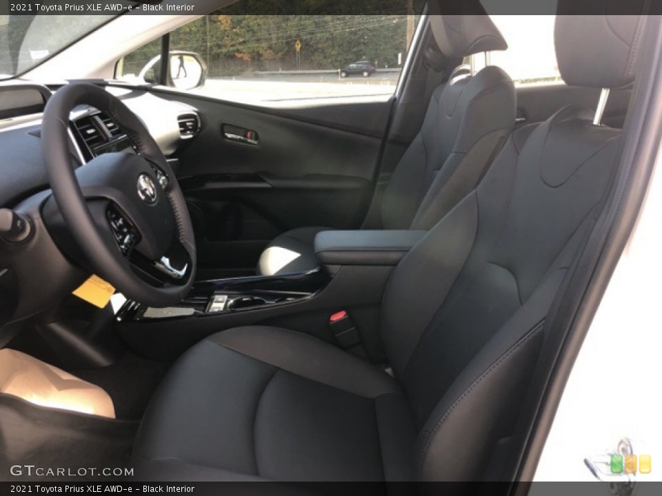 Black Interior Front Seat for the 2021 Toyota Prius XLE AWD-e #139720674