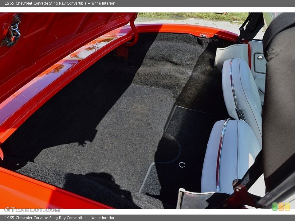 White Interior Rear Seat for the 1965 Chevrolet Corvette Sting Ray Convertible #139720847