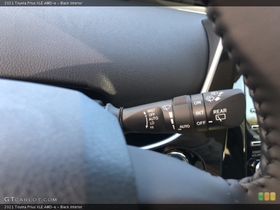 Black Interior Controls for the 2021 Toyota Prius XLE AWD-e #139720926