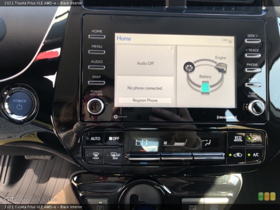 Black Interior Controls for the 2021 Toyota Prius XLE AWD-e #139721006