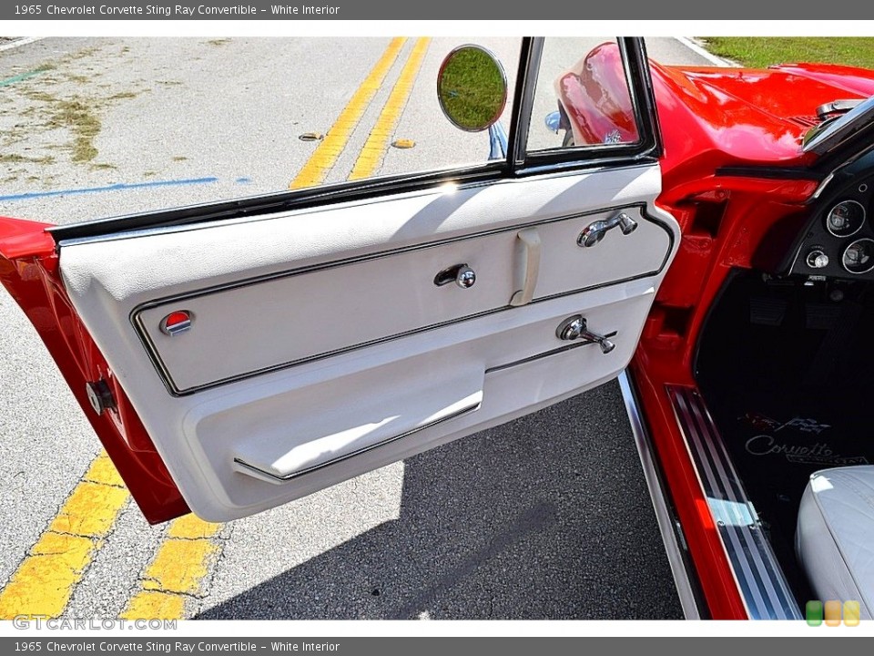 White Interior Door Panel for the 1965 Chevrolet Corvette Sting Ray Convertible #139721664