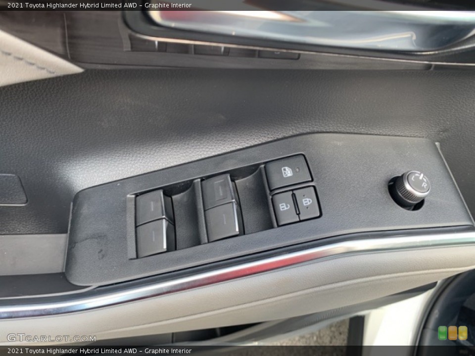 Graphite Interior Controls for the 2021 Toyota Highlander Hybrid Limited AWD #139722928