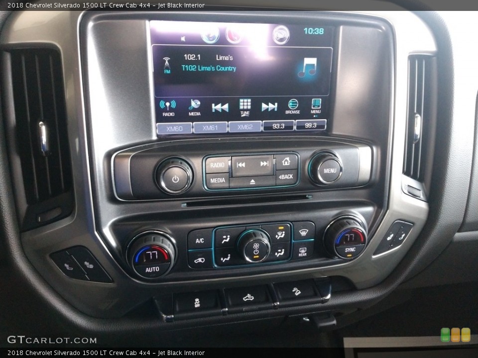 Jet Black Interior Controls for the 2018 Chevrolet Silverado 1500 LT Crew Cab 4x4 #139723599