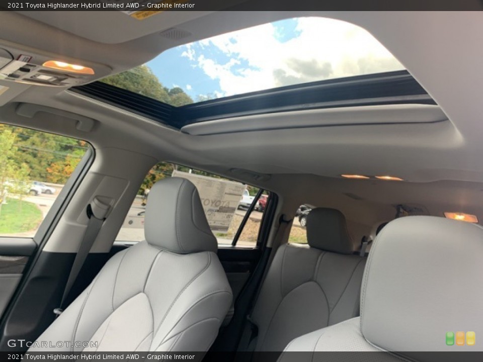 Graphite Interior Sunroof for the 2021 Toyota Highlander Hybrid Limited AWD #139724043