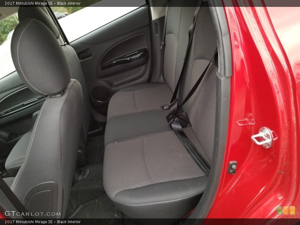 Black Interior Rear Seat for the 2017 Mitsubishi Mirage SE #139724391