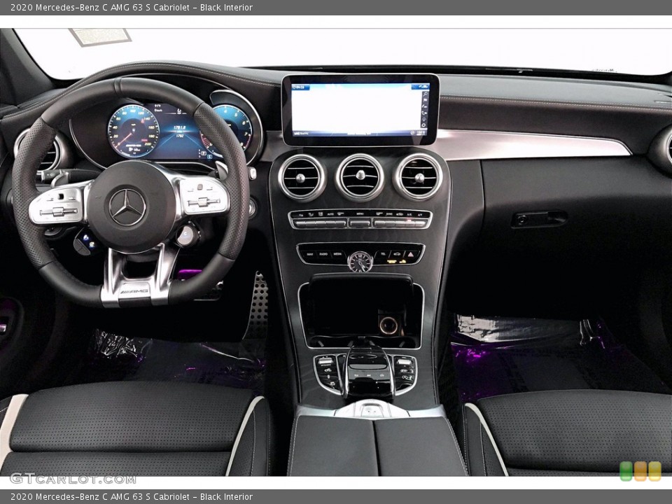 Black Interior Dashboard for the 2020 Mercedes-Benz C AMG 63 S Cabriolet #139725753