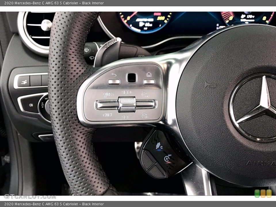 Black Interior Steering Wheel for the 2020 Mercedes-Benz C AMG 63 S Cabriolet #139725780