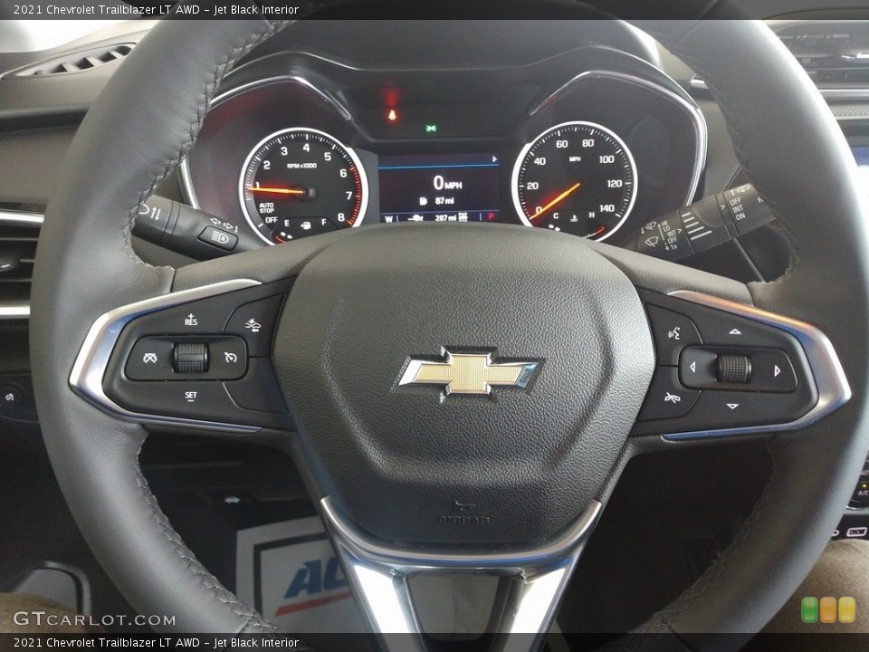 Jet Black Interior Steering Wheel for the 2021 Chevrolet Trailblazer LT AWD #139725971