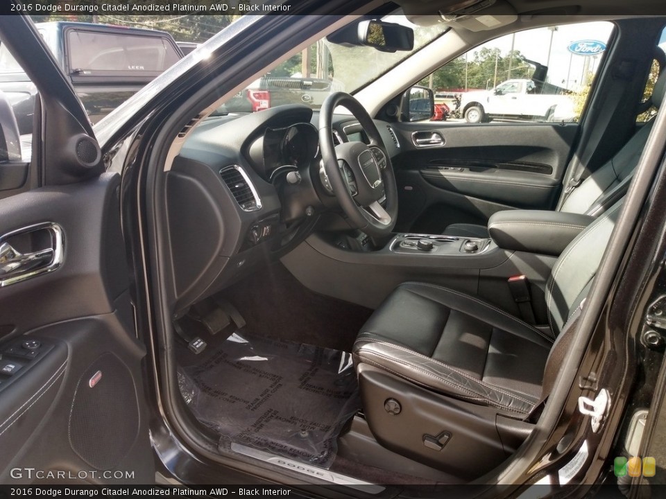 Black Interior Front Seat for the 2016 Dodge Durango Citadel Anodized Platinum AWD #139726476