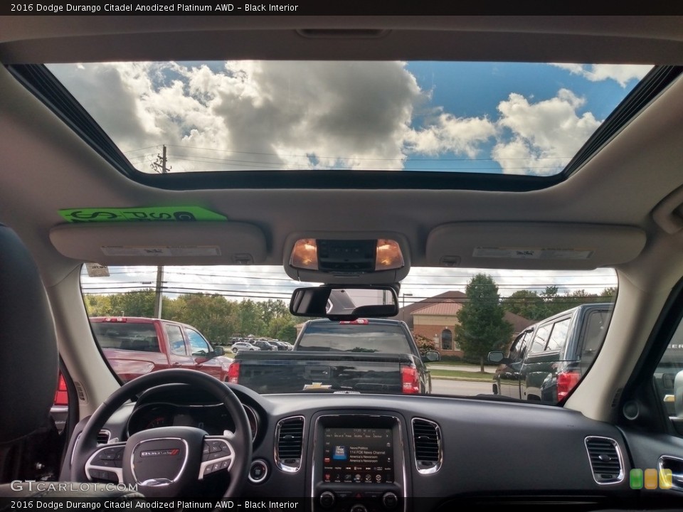 Black Interior Sunroof for the 2016 Dodge Durango Citadel Anodized Platinum AWD #139726497