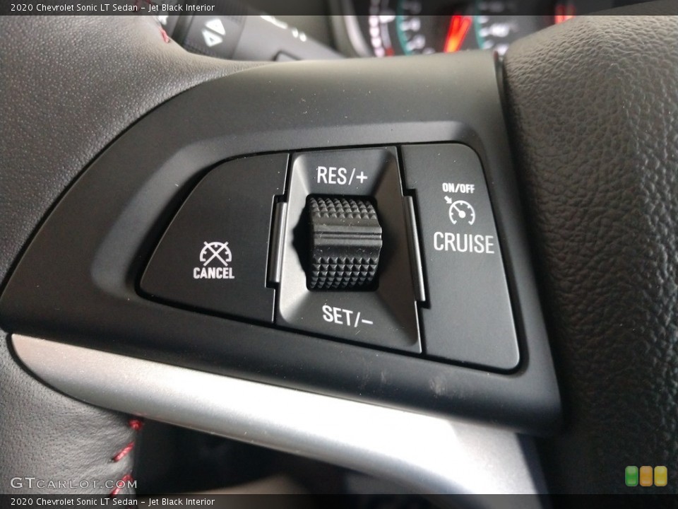 Jet Black Interior Steering Wheel for the 2020 Chevrolet Sonic LT Sedan #139726644