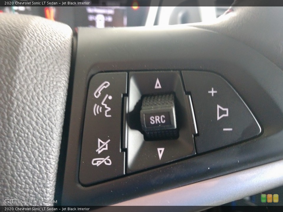 Jet Black Interior Steering Wheel for the 2020 Chevrolet Sonic LT Sedan #139726662