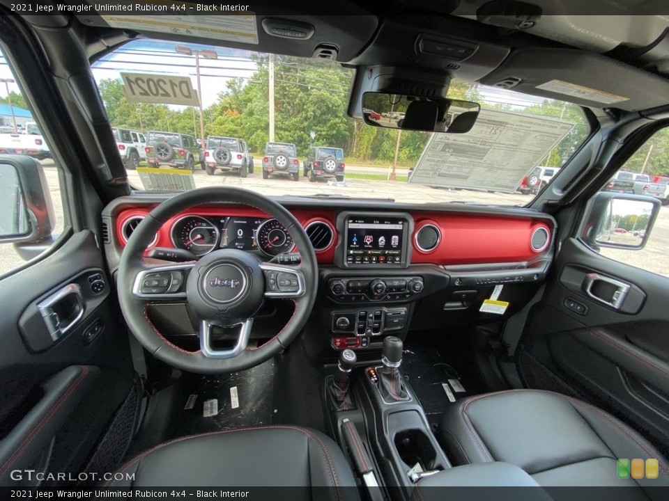 Black Interior Photo for the 2021 Jeep Wrangler Unlimited Rubicon 4x4 #139728771