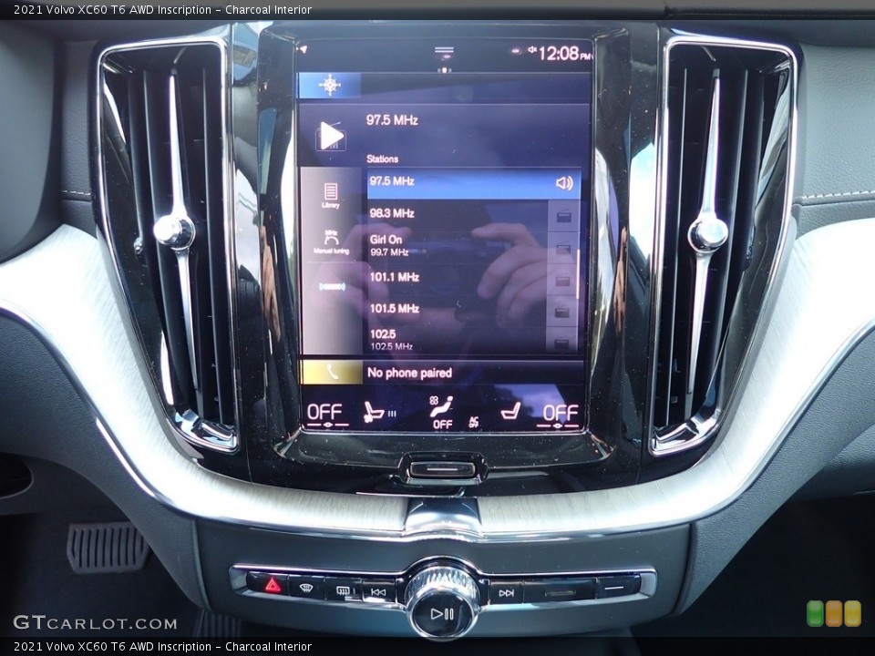 Charcoal Interior Controls for the 2021 Volvo XC60 T6 AWD Inscription #139729222