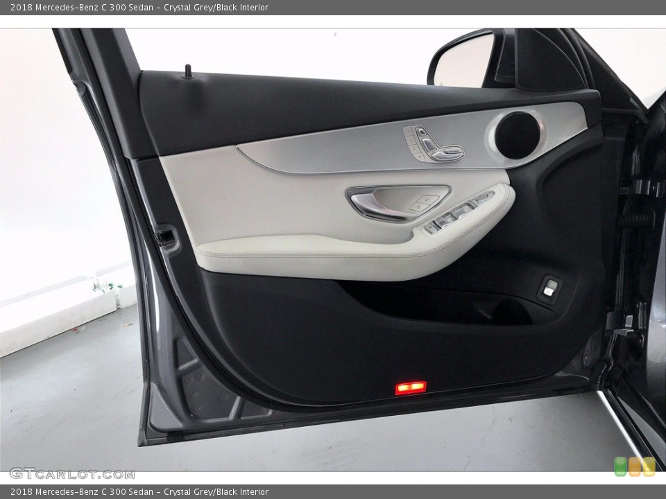 Crystal Grey/Black Interior Door Panel for the 2018 Mercedes-Benz C 300 Sedan #139729351