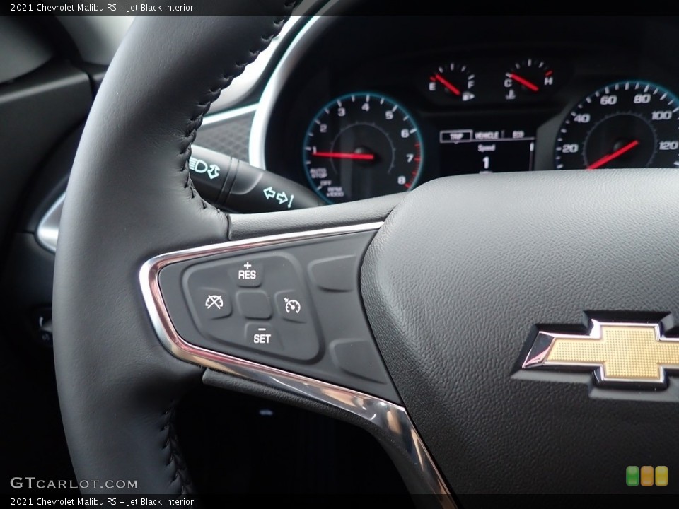 Jet Black Interior Steering Wheel for the 2021 Chevrolet Malibu RS #139731195