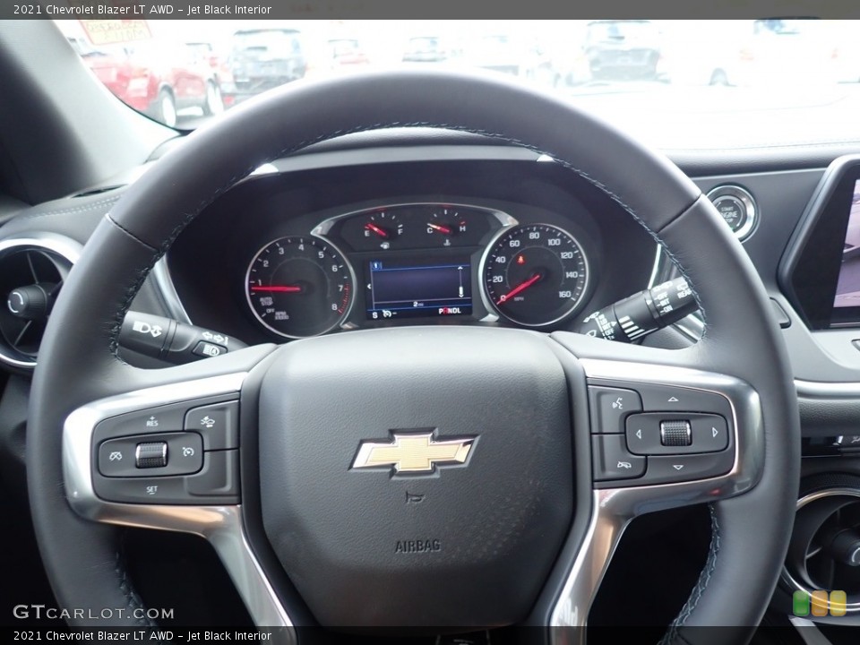 Jet Black Interior Steering Wheel for the 2021 Chevrolet Blazer LT AWD #139732113