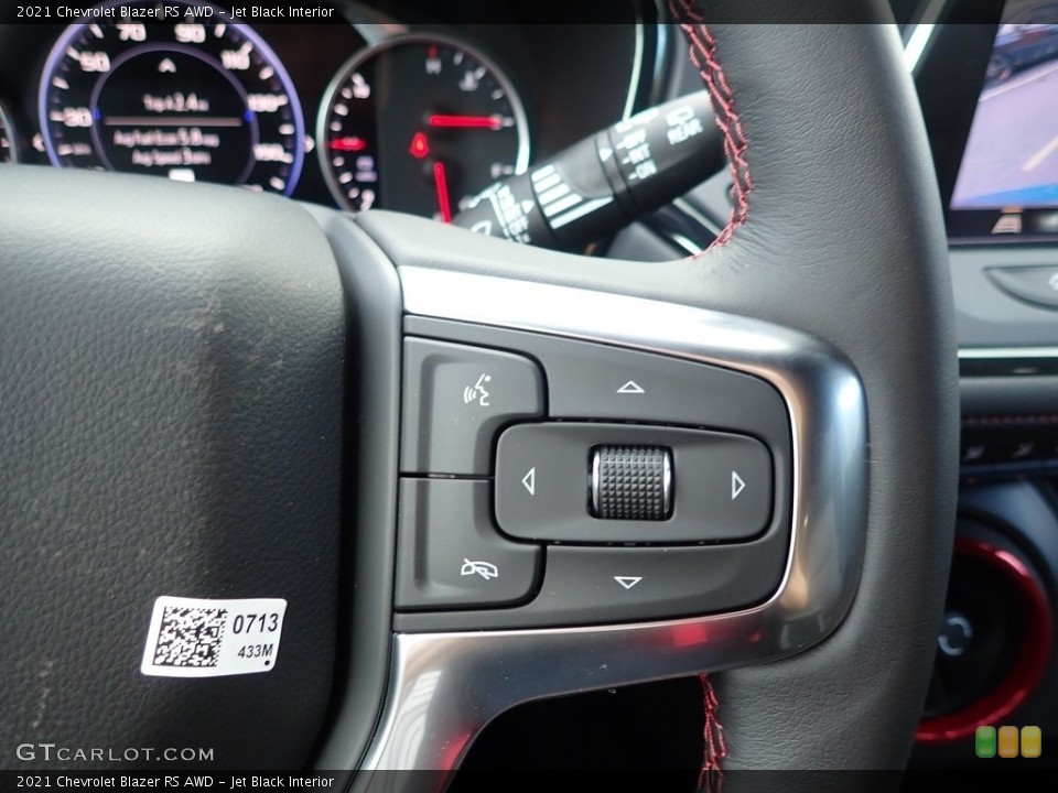 Jet Black Interior Steering Wheel for the 2021 Chevrolet Blazer RS AWD #139732444