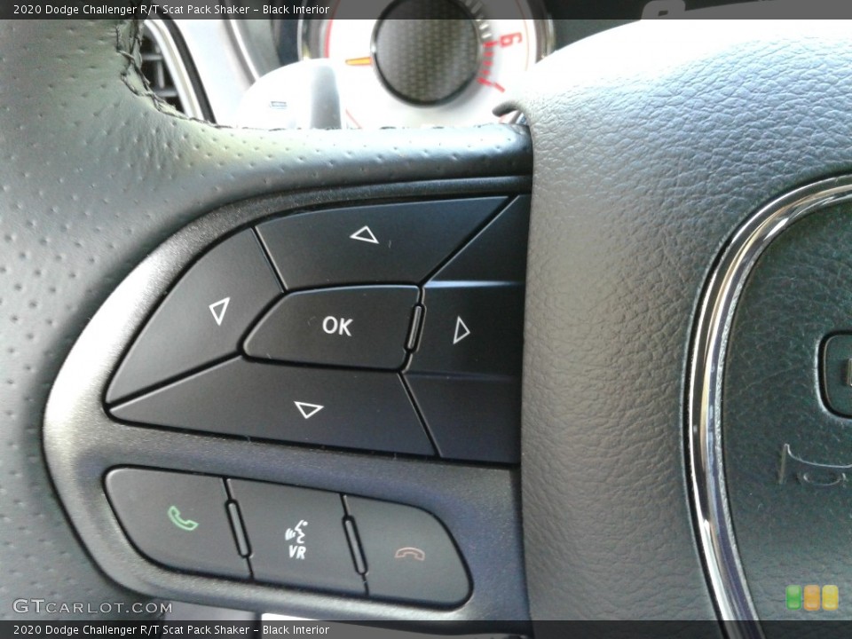 Black Interior Steering Wheel for the 2020 Dodge Challenger R/T Scat Pack Shaker #139732665