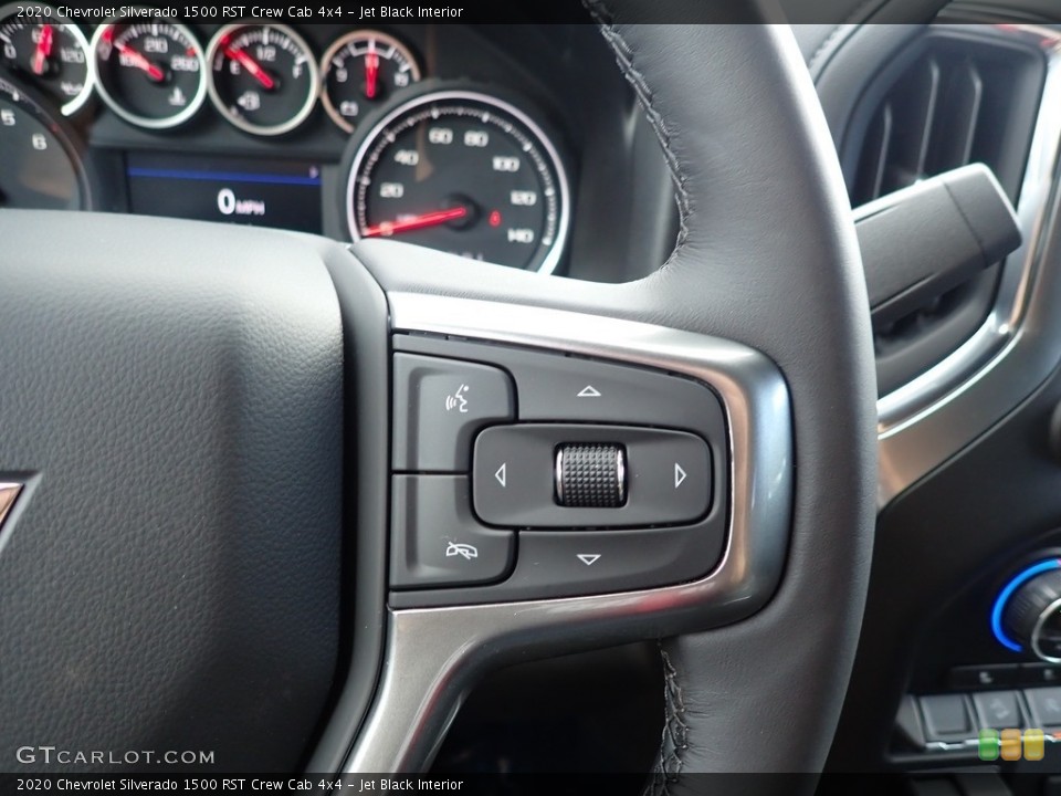 Jet Black Interior Steering Wheel for the 2020 Chevrolet Silverado 1500 RST Crew Cab 4x4 #139732786