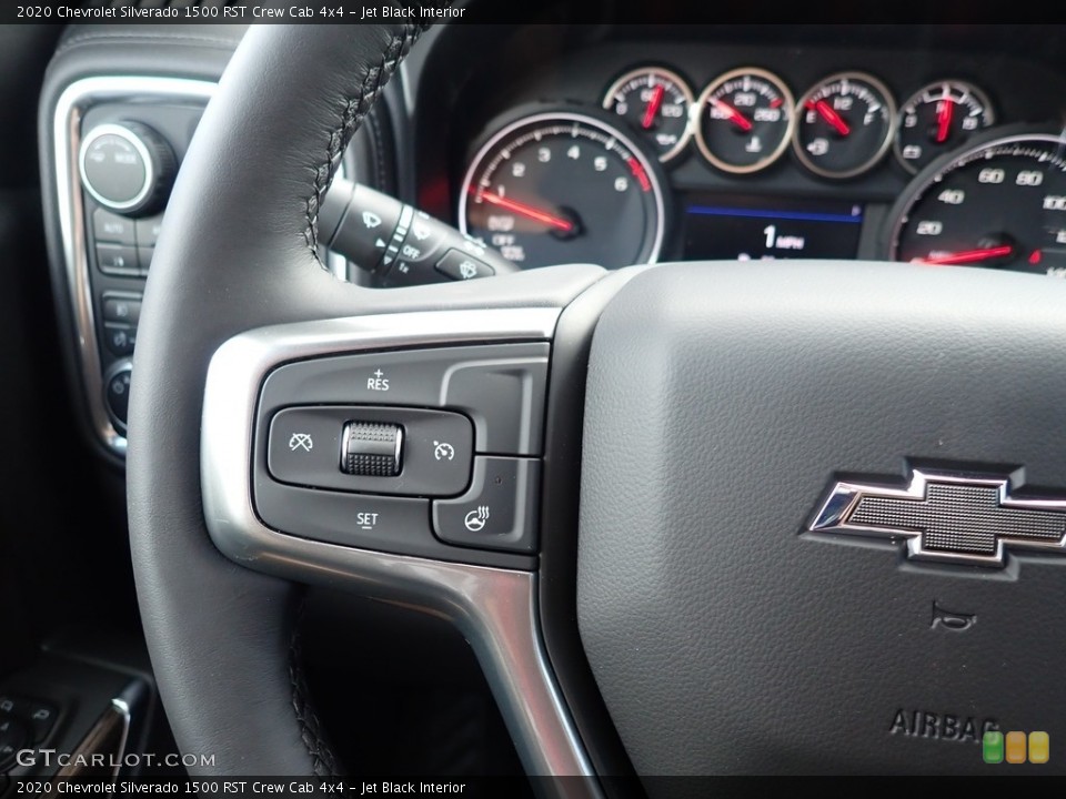 Jet Black Interior Steering Wheel for the 2020 Chevrolet Silverado 1500 RST Crew Cab 4x4 #139732803