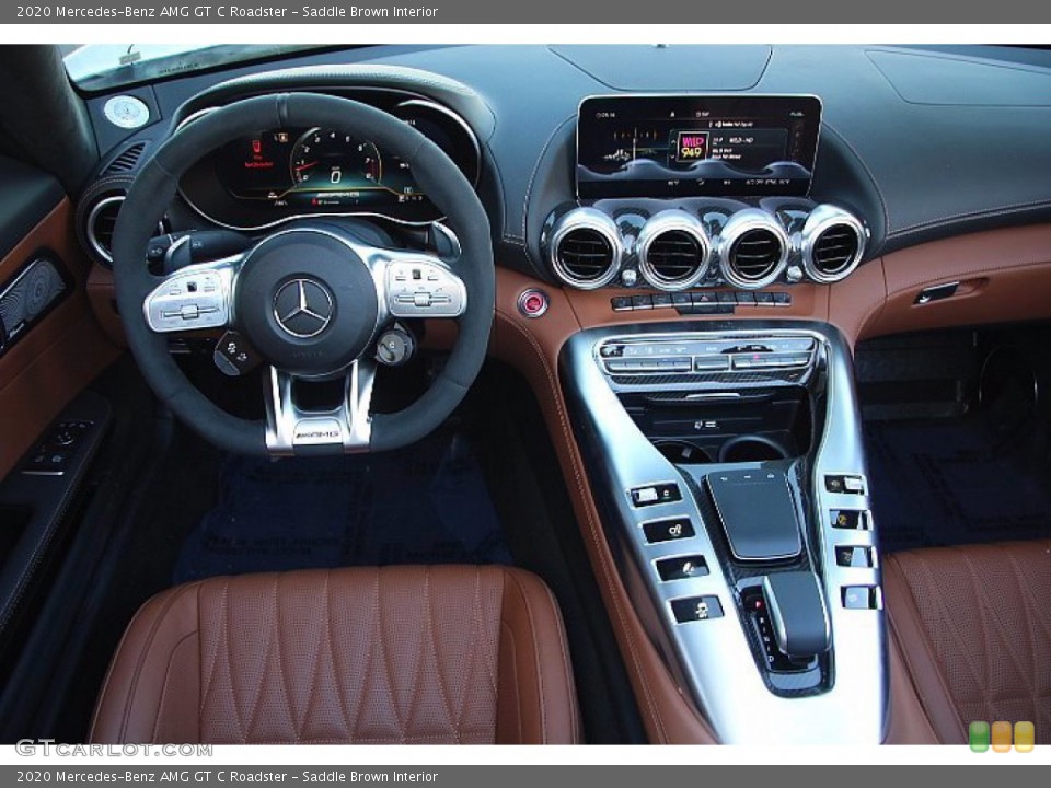 Saddle Brown Interior Controls for the 2020 Mercedes-Benz AMG GT C Roadster #139734702