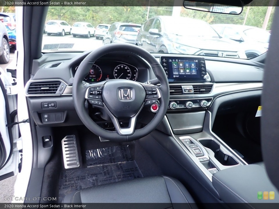 Black Interior Dashboard for the 2020 Honda Accord Sport Sedan #139736463