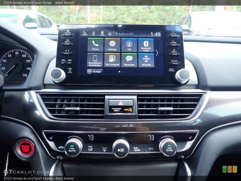 Black Interior Controls for the 2020 Honda Accord Sport Sedan #139736517
