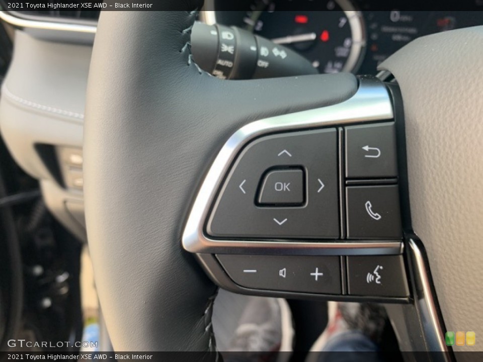 Black Interior Steering Wheel for the 2021 Toyota Highlander XSE AWD #139737090