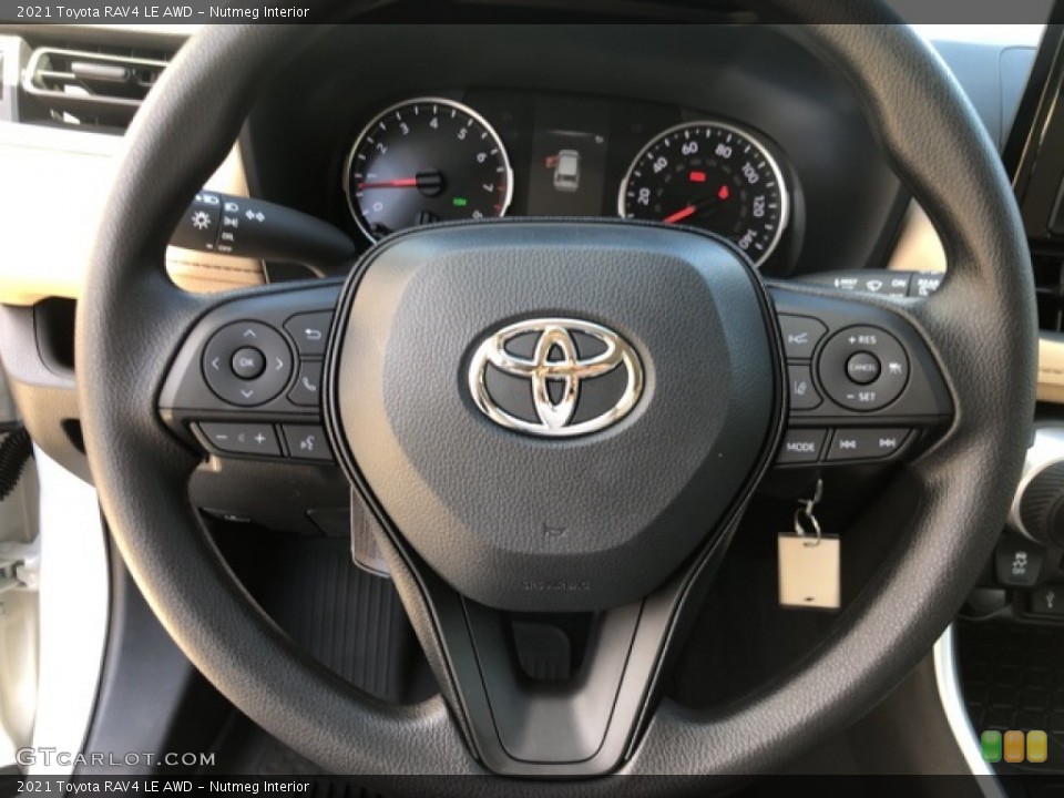 Nutmeg Interior Steering Wheel for the 2021 Toyota RAV4 LE AWD #139738173