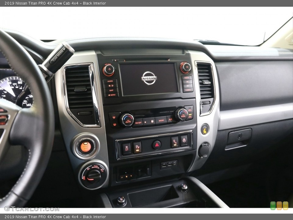 Black Interior Controls for the 2019 Nissan Titan PRO 4X Crew Cab 4x4 #139738700