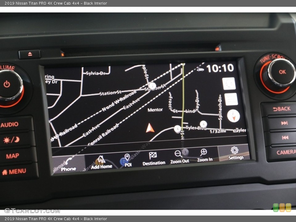 Black Interior Navigation for the 2019 Nissan Titan PRO 4X Crew Cab 4x4 #139738742