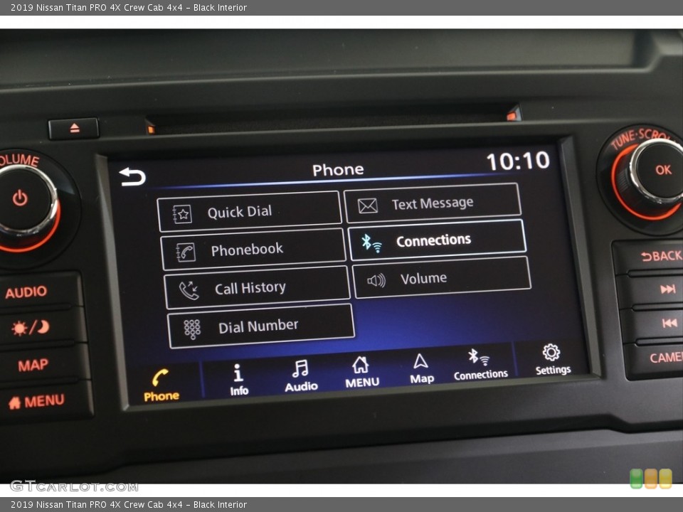 Black Interior Controls for the 2019 Nissan Titan PRO 4X Crew Cab 4x4 #139738763